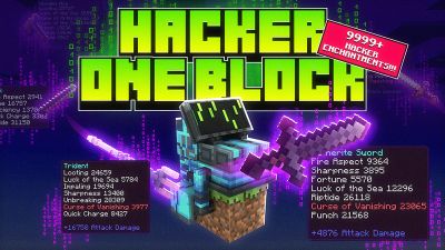 Hacker One Block on the Minecraft Marketplace by Red Eagle Studios