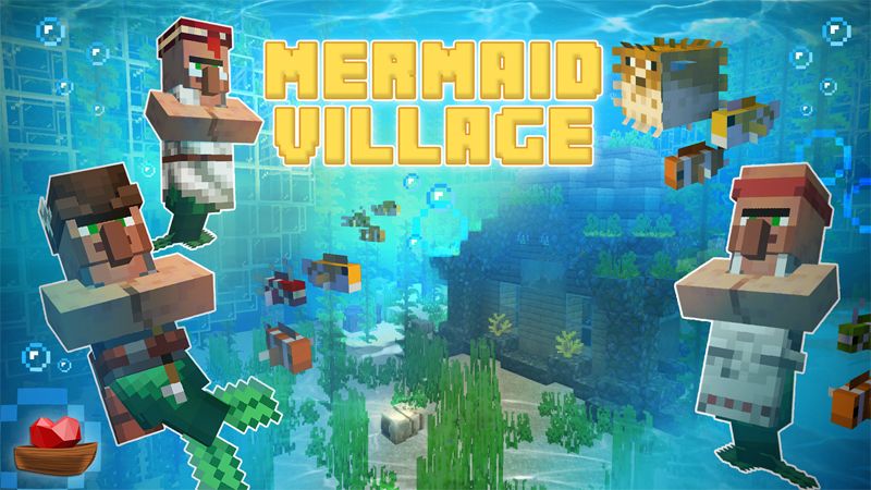 Mermaid Village on the Minecraft Marketplace by Lifeboat