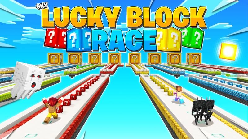 Sky Lucky Block Race on the Minecraft Marketplace by Waypoint Studios Sky Lucky Block Race on the Minecraft Marketplace by Waypoint Studios