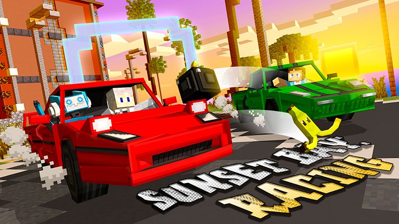 Sunset Bay Racing on the Minecraft Marketplace by Netherpixel