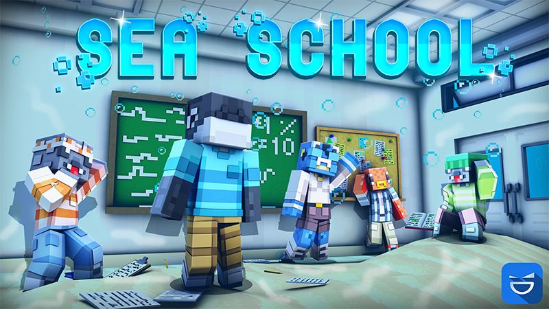 Sea School on the Minecraft Marketplace by Giggle Block Studios Sea School on the Minecraft Marketplace by Giggle Block Studios