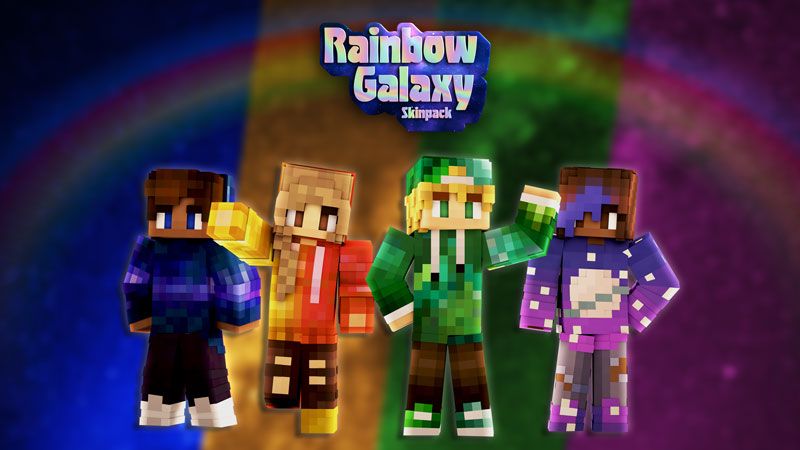 Rainbow Galaxy Skin Pack