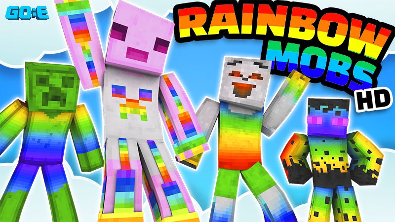 Rainbow Mobs HD on the Minecraft Marketplace by GoE-Craft