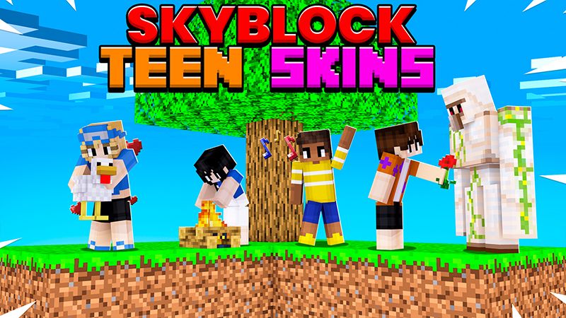 Skyblock Teen Skins