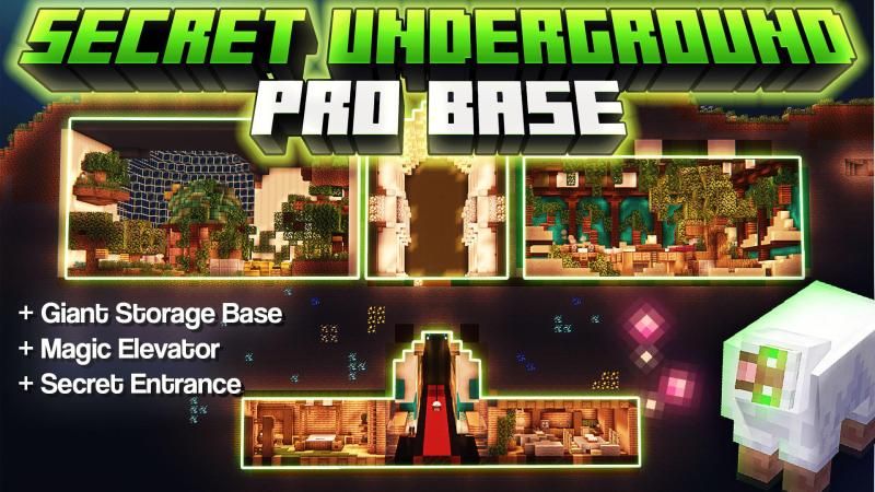 Secret Underground Pro Base on the Minecraft Marketplace by Waypoint Studios