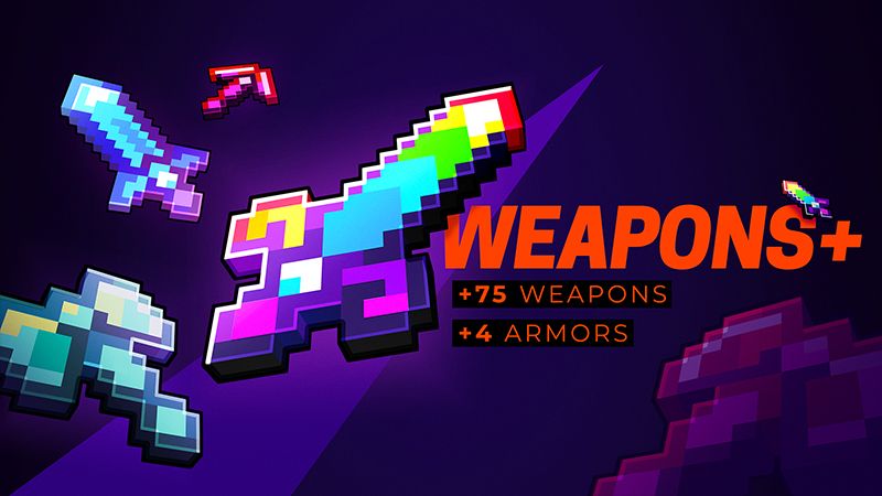 Weapons on the Minecraft Marketplace by Blocky Weapons on the Minecraft Marketplace by Blocky