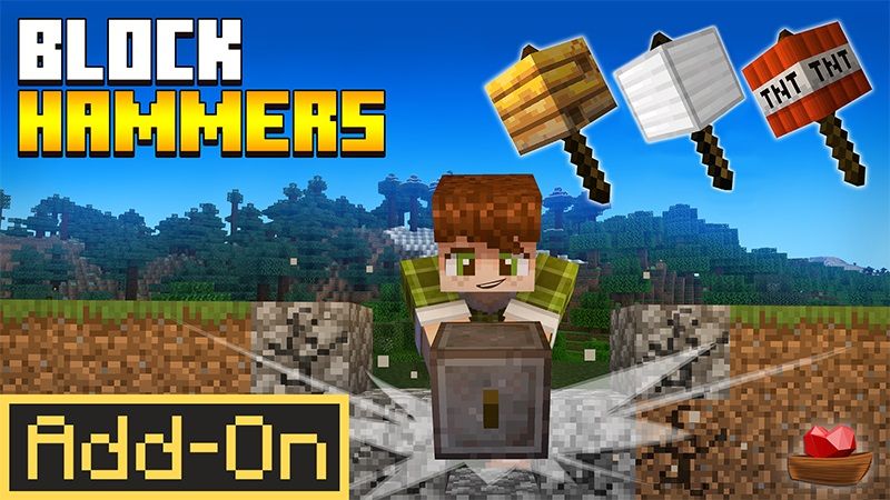 Block Hammers AddOn on the Minecraft Marketplace by Lifeboat