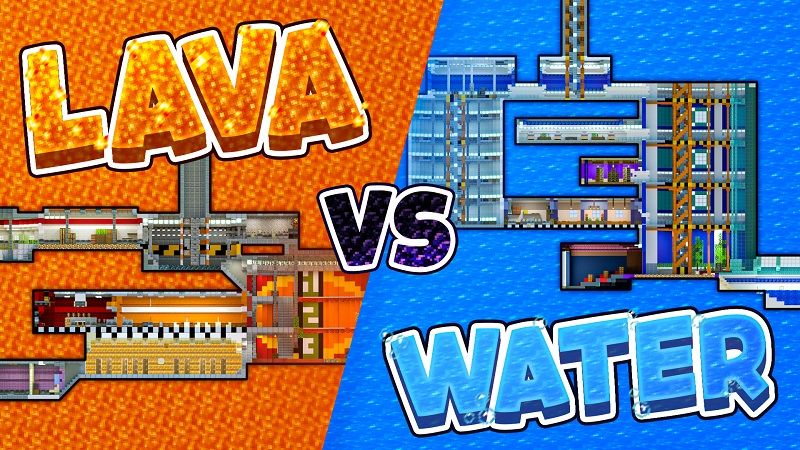 Lava vs Water Underground Base