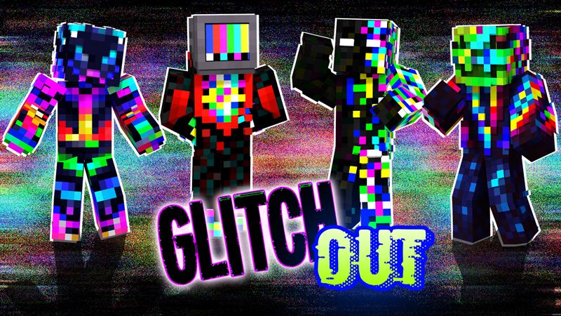 Dark Glitches by Hourglass Studios (Minecraft Skin Pack