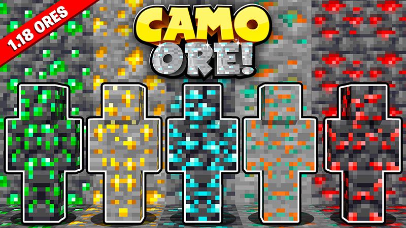 Camo Ore on the Minecraft Marketplace by Razzleberries Camo Ore on the Minecraft Marketplace by Razzleberries