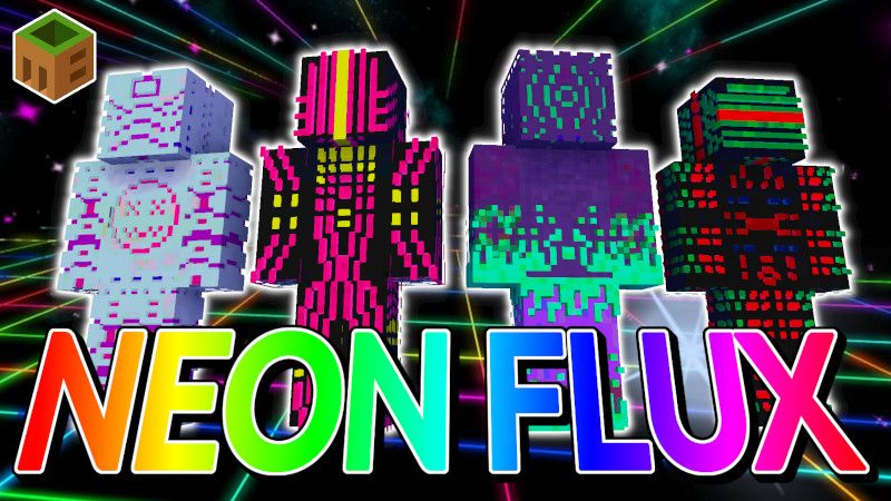 Neon Flux on the Minecraft Marketplace by MobBlocks Neon Flux on the Minecraft Marketplace by MobBlocks