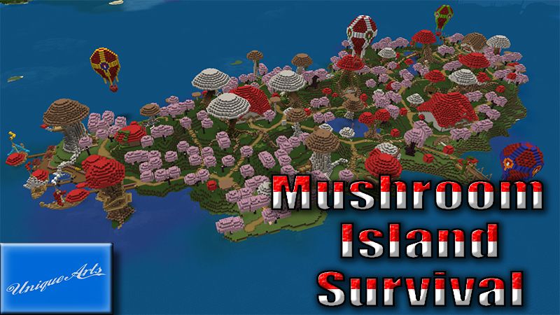Mushroom Island Survival on the Minecraft Marketplace by Unique Arts