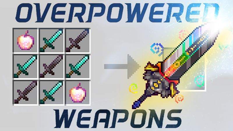 Overpowered Weapons on the Minecraft Marketplace by 4KS Studios