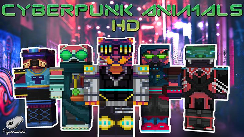 Cyberpunk Animals HD on the Minecraft Marketplace by Appacado Cyberpunk Animals HD on the Minecraft Marketplace by Appacado
