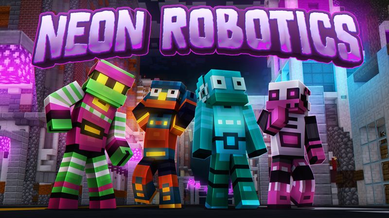 Neon Robotics on the Minecraft Marketplace by Dark Lab Creations Neon Robotics on the Minecraft Marketplace by Dark Lab Creations