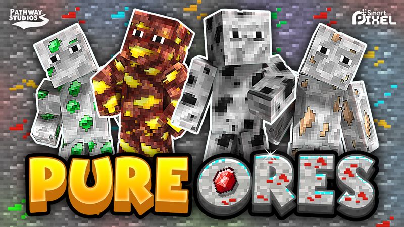 Pure Ores on the Minecraft Marketplace by Pathway Studios Pure Ores on the Minecraft Marketplace by Pathway Studios