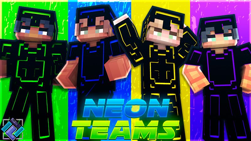 Neon Teams on the Minecraft Marketplace by PixelOneUp Neon Teams on the Minecraft Marketplace by PixelOneUp