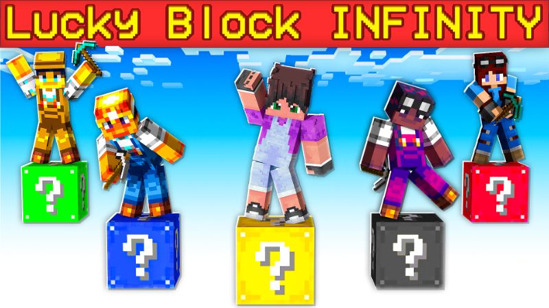 Lucky Block INFINITY on the Minecraft Marketplace by Volcano Lucky Block INFINITY on the Minecraft Marketplace by Volcano