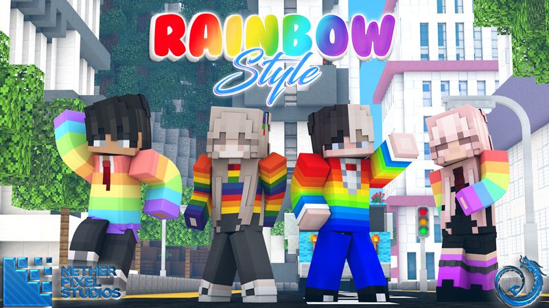Rainbow Style on the Minecraft Marketplace by Netherpixel Rainbow Style on the Minecraft Marketplace by Netherpixel