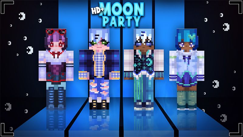 HD Moon Party on the Minecraft Marketplace by Glowfischdesigns