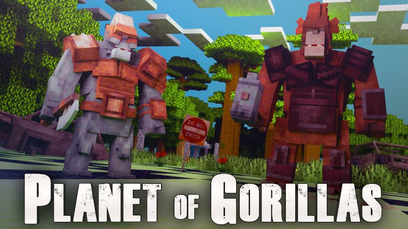 Planet Of Gorillas By Lifeboat Minecraft Marketplace Map Minecraft Marketplace