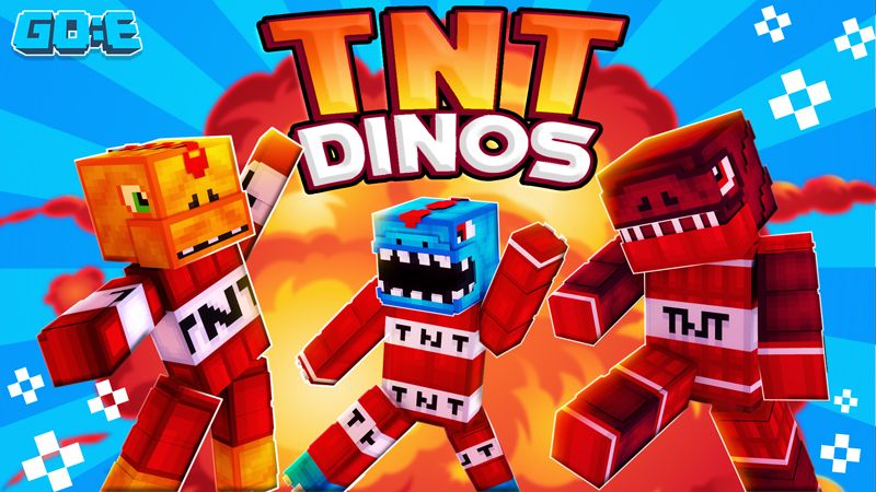 TNT Dinos on the Minecraft Marketplace by GoE-Craft TNT Dinos on the Minecraft Marketplace by GoE-Craft
