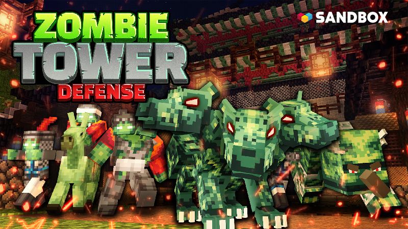 Zombie Tower Defense on the Minecraft Marketplace by Sandbox Network