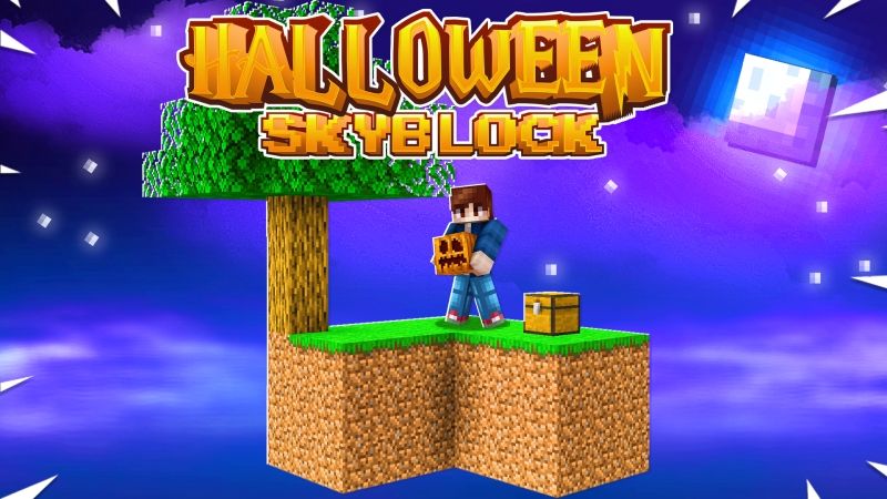 Halloween Skyblock on the Minecraft Marketplace by Fall Studios Halloween Skyblock on the Minecraft Marketplace by Fall Studios