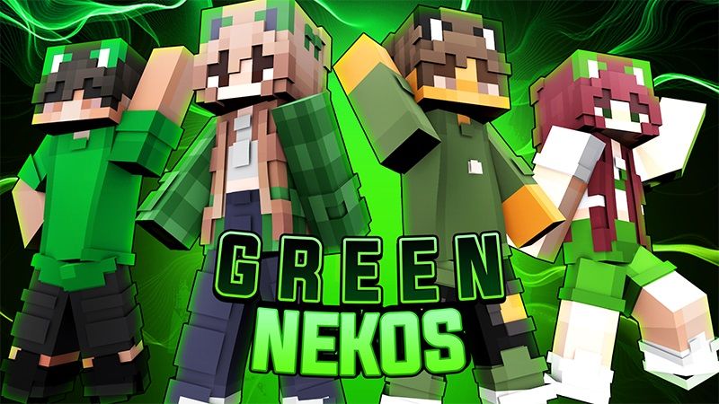 Green Nekos on the Minecraft Marketplace by Cypress Games Green Nekos on the Minecraft Marketplace by Cypress Games