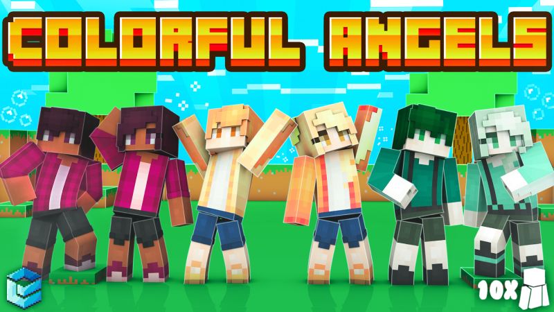 Colorful Angels on the Minecraft Marketplace by Entity Builds Colorful Angels on the Minecraft Marketplace by Entity Builds