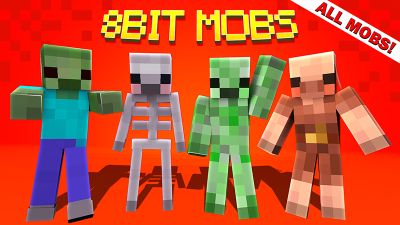 8Bit Mobs on the Minecraft Marketplace by HeroPixels
