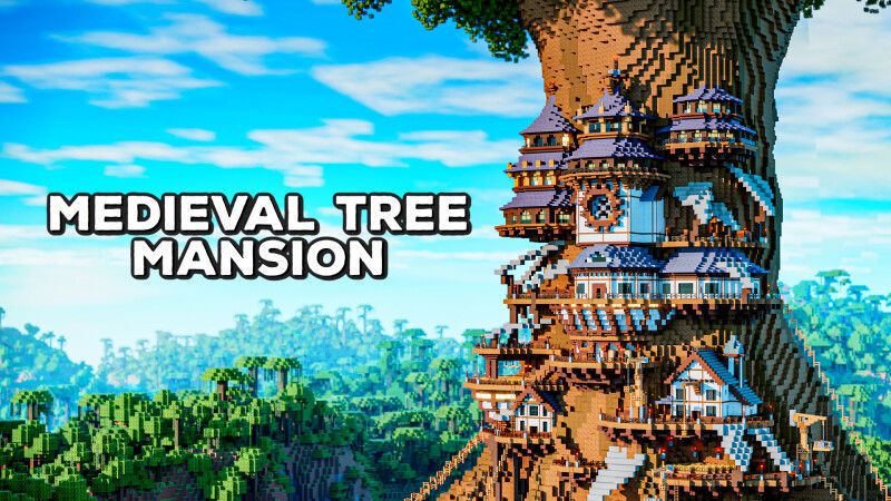 Medieval Tree Mansion on the Minecraft Marketplace by CrackedCubes