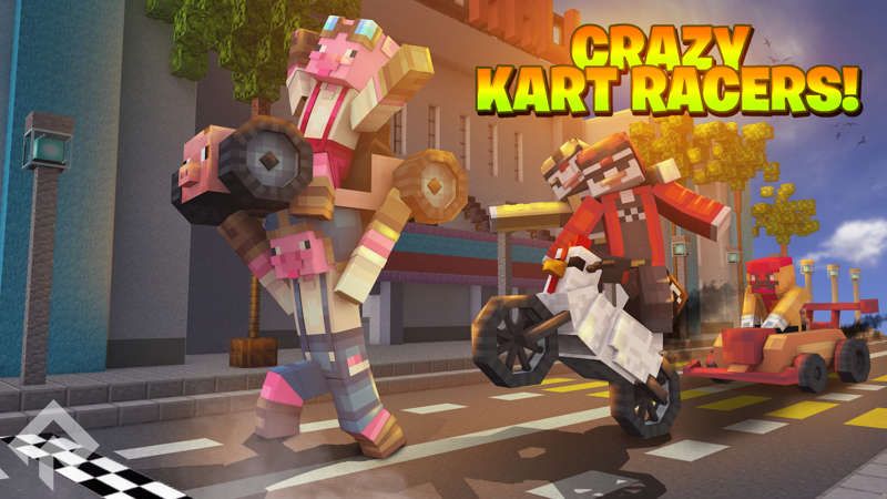 Crazy Kart Racers on the Minecraft Marketplace by RareLoot Crazy Kart Racers on the Minecraft Marketplace by RareLoot