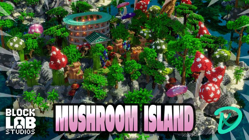 Mushroom Island on the Minecraft Marketplace by BLOCKLAB Studios Mushroom Island on the Minecraft Marketplace by BLOCKLAB Studios