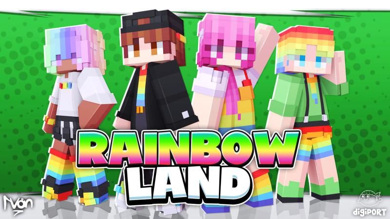 Rainbow Land on the Minecraft Marketplace by DigiPort Rainbow Land on the Minecraft Marketplace by DigiPort