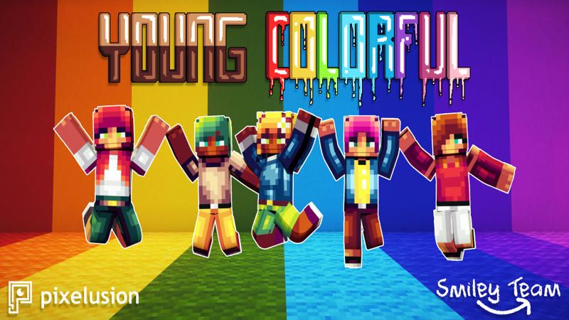 Young Colorful Teens By Pixelusion Minecraft Skin Pack Minecraft Marketplace