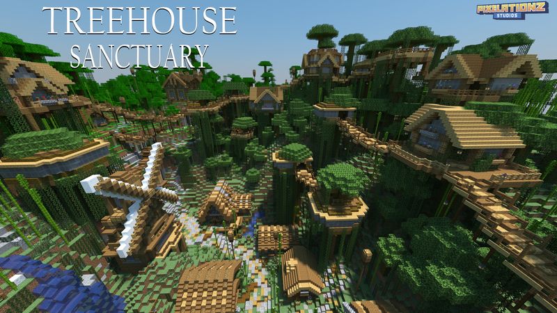 Treehouse Sanctuary on the Minecraft Marketplace by Pixelationz Studios