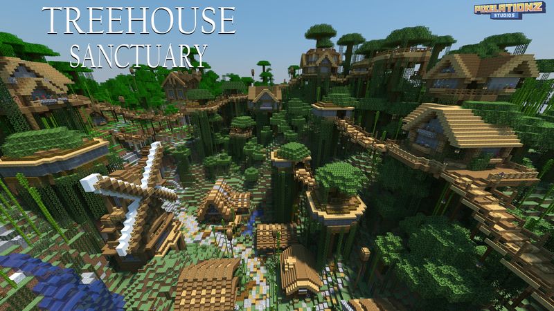 Treehouse Sanctuary on the Minecraft Marketplace by Pixelationz Studios Treehouse Sanctuary on the Minecraft Marketplace by Pixelationz Studios