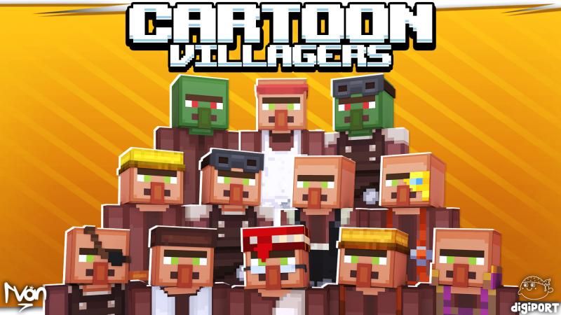 Cartoon Villagers on the Minecraft Marketplace by DigiPort Cartoon Villagers on the Minecraft Marketplace by DigiPort