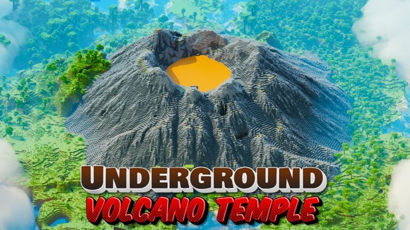 Underground Volcano Temple on the Minecraft Marketplace by Dig Down Studios