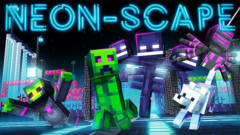 Neonscape on the Minecraft Marketplace by Giggle Block Studios Neonscape on the Minecraft Marketplace by Giggle Block Studios