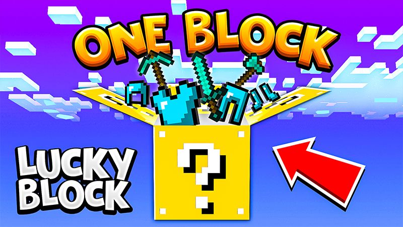 ONE BLOCK Lucky Blocks by KA Studios (Minecraft Marketplace Map) -  Minecraft Marketplace