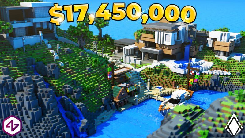 Millionaire Vacation Island on the Minecraft Marketplace by 4KS Studios