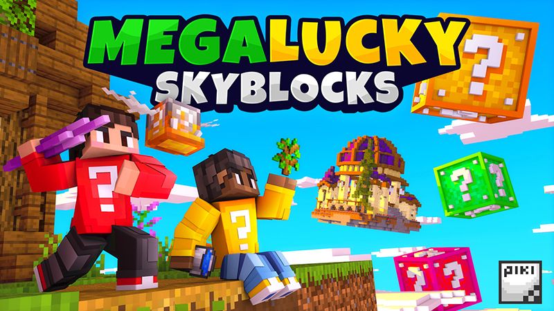 Mega Lucky Skyblocks on the Minecraft Marketplace by Piki Studios Mega Lucky Skyblocks on the Minecraft Marketplace by Piki Studios