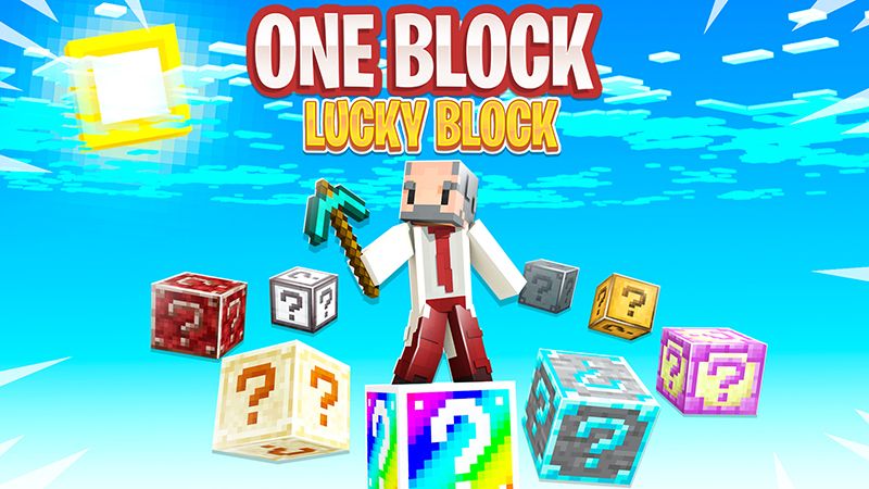 One Block Lucky Block on the Minecraft Marketplace by Kubo Studios One Block Lucky Block on the Minecraft Marketplace by Kubo Studios