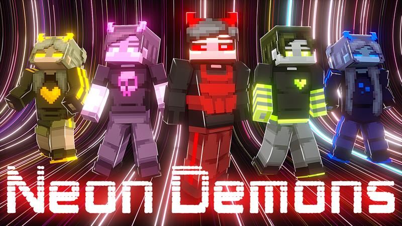 Neon Demons on the Minecraft Marketplace by Vertexcubed Neon Demons on the Minecraft Marketplace by Vertexcubed