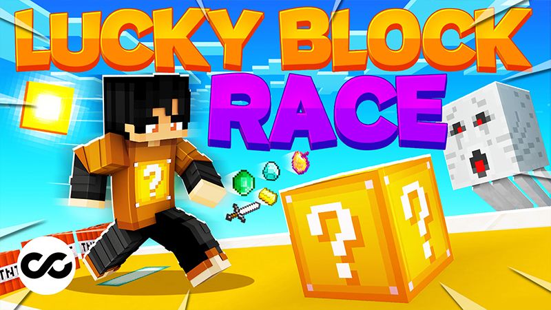 Lucky Blocks Race (MAP MINECRAFT BEDROCK) Minecraft Map