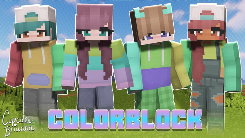 Colorblock HD Skin Pack on the Minecraft Marketplace by CupcakeBrianna