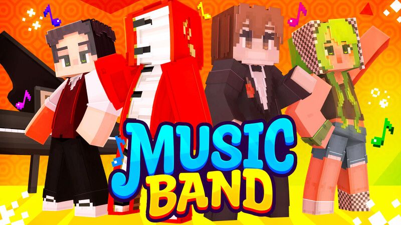 Music Band on the Minecraft Marketplace by CrackedCubes Music Band on the Minecraft Marketplace by CrackedCubes