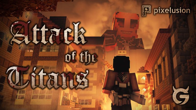 Attack of the Titans on the Minecraft Marketplace by Pixelusion